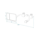 Wohnwagen Spiegel mit Flachglas & Toter-Winkel-Spiegel – 440 x 110 mm | Universal &