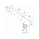 Mischbatterie 12V Ø27 mm – Gerader Auslauf, mit Mikroschalter, für Wohnmobil & Boot
