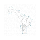 Mischbatterie Style 3000 12V Ø33 mm – Schwenkbar, Chrom, für Wohnmobil & Boot