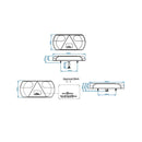 LED Rückleuchte 6 Funktionen – 296x142 mm, 32 LED, rechts links, IP67,