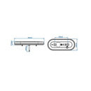 LED Rückleuchte 6 Funktionen – 323x134 mm, 54 LED, rechts & links, IP67, – APT