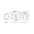 Automatischer Kabelaufroller 15M 3x1,5mm² | Kabeltrommel | Schuko | Verriegelung