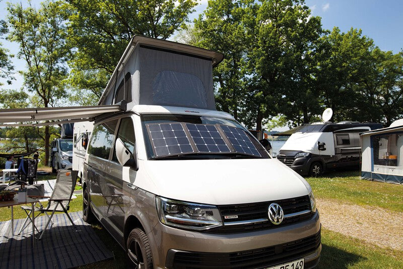 Carbest faltbares Solarpanel 135 Watt 10A Laderegeler USB inkl 3 Adapterkabel