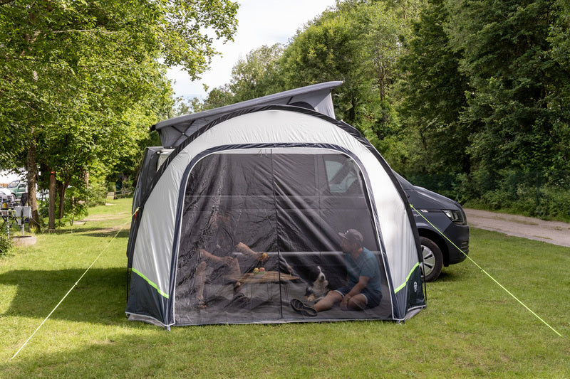 Hispaniola Sonnensegel mit Front- und Seitenwänden 320x240cm Busvorzelt Campingbus Vorzelt