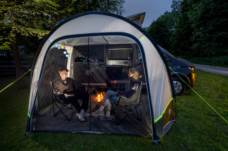 Hispaniola Sonnensegel mit Front- und Seitenwänden 320x240cm Busvorzelt Campingbus Vorzelt