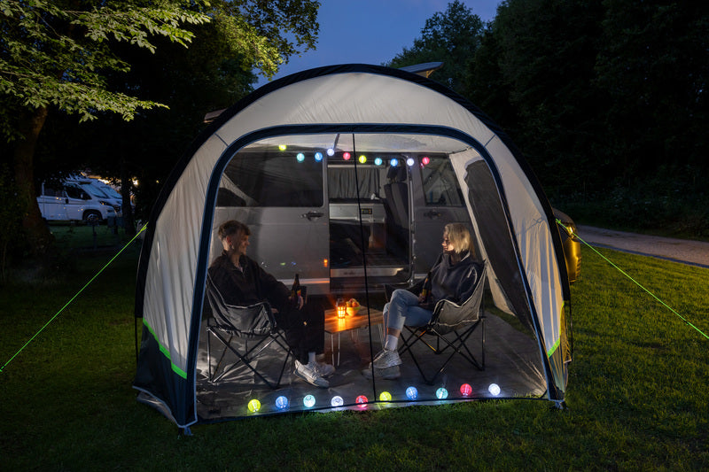 Hispaniola Sonnensegel mit Front- und Seitenwänden 320x240cm Busvorzelt Campingbus Vorzelt