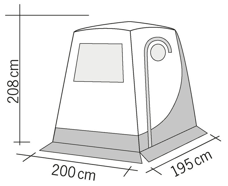 Reimo Heckzelt Upgrade 2 - für T4, T5 und T6 - Outdoor Heckklappenzelt Vorzelt