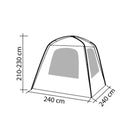 Heckzelt "Uni Van" 240x240/180 | Schleuse | selbststehend | passend für T4 5 6