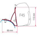 Befestigungskit Fiamma F45 Markise für Renault Trafic II 2001-2015 + Sika 522