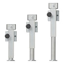 4x Anhängerstütze Anhänger Stützfuß 60x60 klappbar SF60 D85 SW19 410-655mm 1300kg – APT