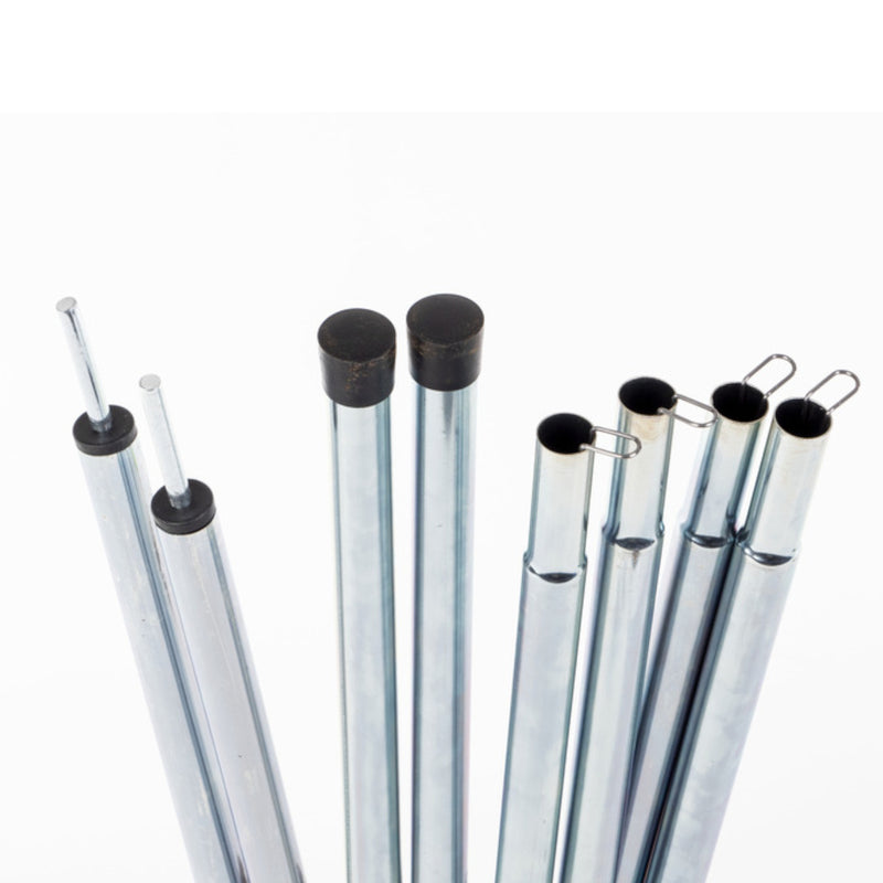 Aufstellstangen + Shine Sonnensegel 240x190 - Set Zeltstangen - Leinen & Heringe