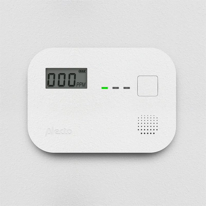 Kohlenmonoxid Melder LED Display inkl. Batterien, CO Melder, Wohnwagen Camping