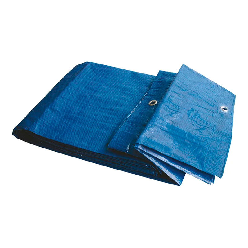 Abdeckplane 2x2m 170gr/m² Gewebeplane Allzweckplane mit Ösen Outdoor Plane blau