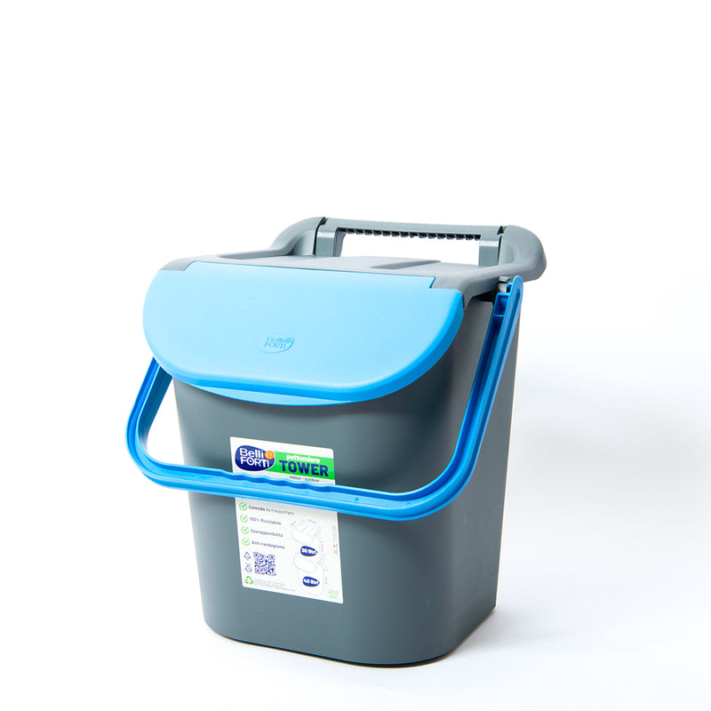 Mülleimer 30L Abfalleimer mit Deckel Abfallbehälter stapelbar - Farbvarianten