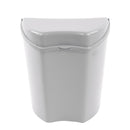 Abfalleimer grau, inkl. Halterung, (H/B/T) 30 x 27 x 16 cm, ca. 8 Ltr