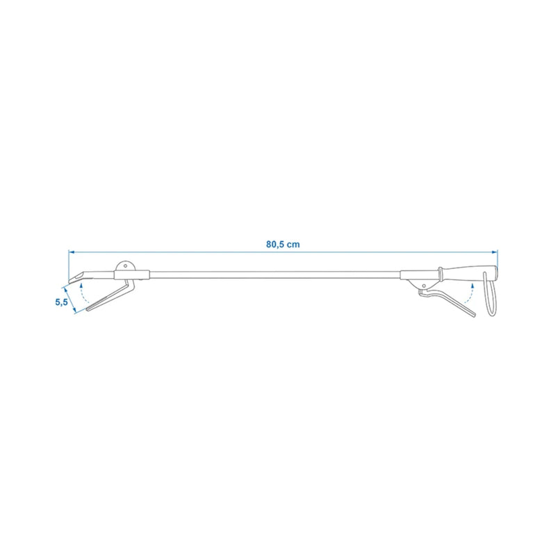 1x/2x/5x APT Greifzange mit Magnet, Greifhilfe Abfallgreifer 80cm