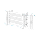 Ablagenetz Ablagefach L elastisch 40 x 26,5 cm + Kunststoffhalterung + Schrauben