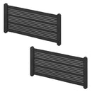 2x Ablagenetz Ablagefach XL elastisch 50x26,5 cm Kunststoffhalterung + Schrauben