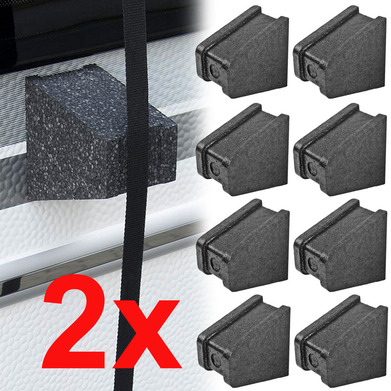 16x Abstandshalter für Wohnwagen, Wohnmobil Schutzdächer Spezial Styropor 12,5cm