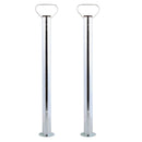Abstellstütze mit Handgriff 2er Set, 48mm, 700mm für PKW Anhänger