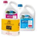 Set Thetford Activ Blue & Activ Rinse Toiletten Zusatz je 2 Liter + All Soft