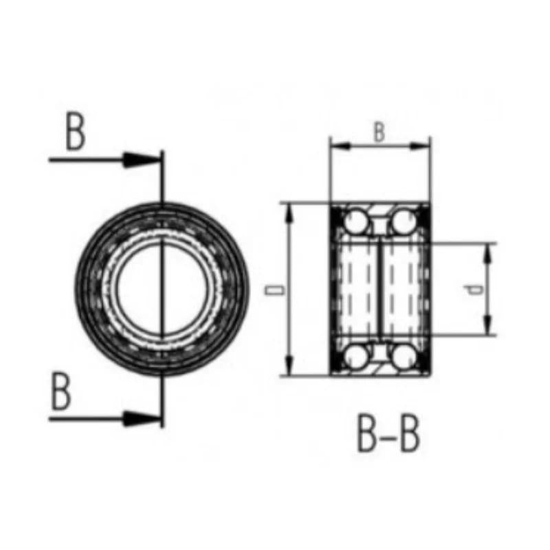 AL-KO Kompaktlagersatz 2051 – 39 x 72 x 37 mm, für Anhänger & Caravans