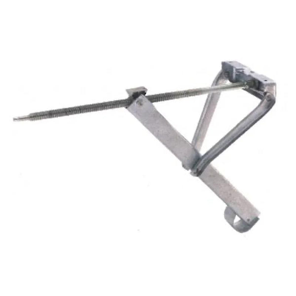 AL-KO Ausdrehstütze 800 kg – 505 x 260 mm, Höhe 470 mm, verzinkter Stahl