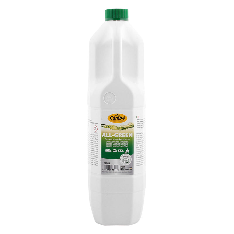 Camp4 All Green Öko Toilettenflüssigkeit 2 L, Abwassertank + Allsoft