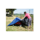 Abdeckplane + Ösen 4x6m 170g/m² Allzweckplane wasserdicht Bodenplane Plane blau