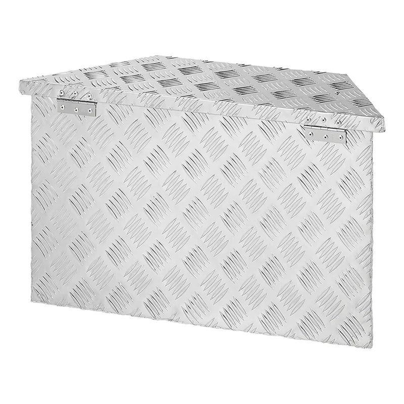 Alu Werkzeugbox Transportkiste Aufbewahrungsbox Anhänger Deichselbox 70x24x42cm