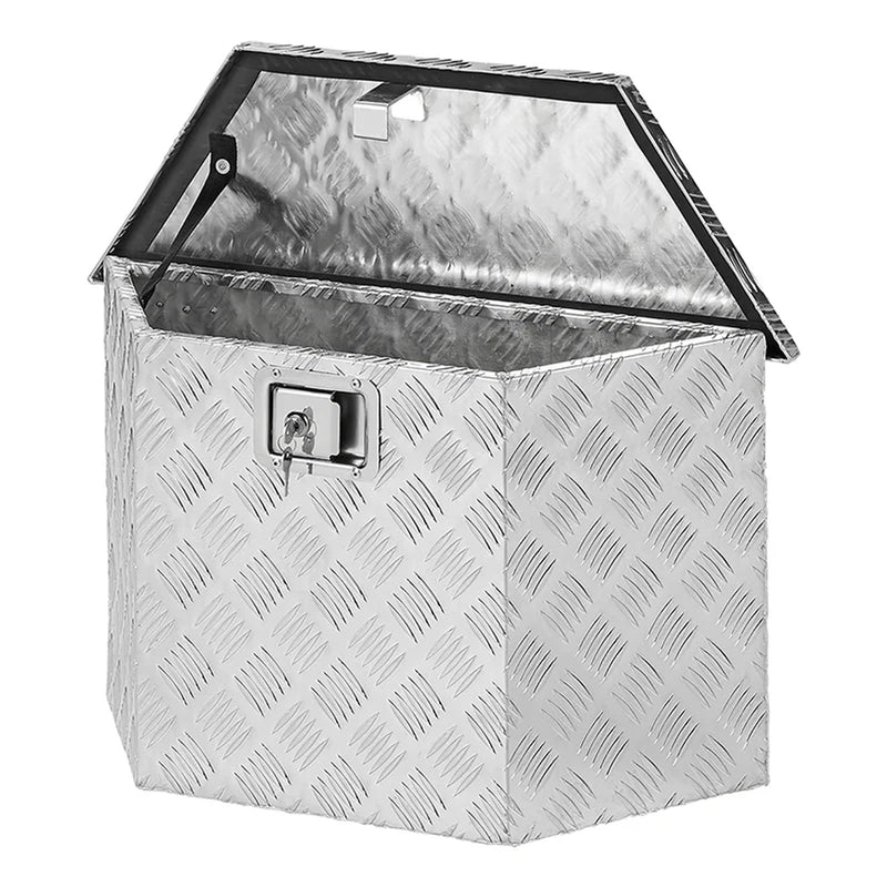 Alu Werkzeugbox Transportkiste Aufbewahrungsbox Anhänger Deichselbox 70x24x42cm