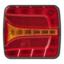 LED Rückleuchte 4 Funktionen – Links, 106 x 99 mm, 12V, IP67,