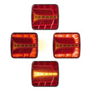 LED Rückleuchte 4 Funktionen – Links, 106 x 99 mm, 12V, IP67,
