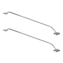 2x Anhänger Flachplanenbügel Aluminium verstellbar 108 - 146 cm Knaufschraube