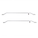 2x Anhänger Flachplanenbügel Aluminium verstellbar 108 - 146 cm Knaufschraube