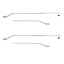 2x Anhänger Flachplanenbügel Aluminium verstellbar 132 - 204 cm Knaufschraube – Anhänger Flachplanenbügel aus Aluminium.