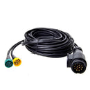 9 Meter Anhängerkabelsatz mit 13-poligem Stecker und 2x5-poligen Steckverbindern – APT