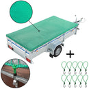 Anhänger Sicherheitsnetz feinmaschig 1,60x2,50 M + 10 Metallhaken mit Schlaufe