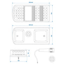 LED Anhänger Rückleuchte 5 Funktionen, 12V, IP67 inkl. Adapter links / rechts – APT