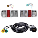 Set e LED Anhänger Rückleuchte links & rechts inkl. Kabelbaum 13-polig