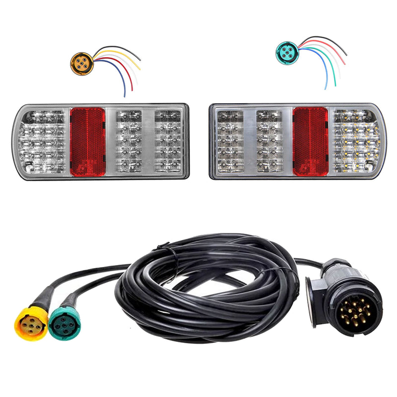 Set e LED Anhänger Rückleuchte links & rechts inkl. Kabelbaum 13-polig