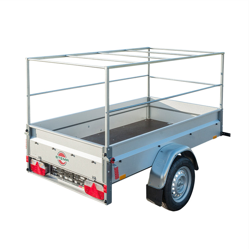 Planen Gestell + Hochplane Set, blau ,Maße 207,5 x 114 x 90 cm, verzinkt