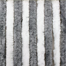 Flauschvorhang, 100% Propylen, 56 x 185 cm, weiß/grau