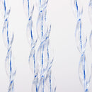 Vorhang Sara, 100% PVC, 60x190 cm, weiß/blau
