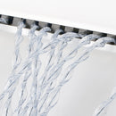 Vorhang Sara, 100% PVC, 60x190 cm, weiß/schwarz