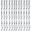 Vorhang Sara, 100% PVC, 60x190 cm, weiß/schwarz