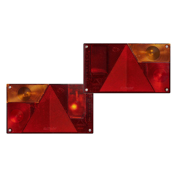 Aspöck Multipoint I Anhänger Rückleuchte L&R – 6 Funktionen, 12V, mit Easy Connector