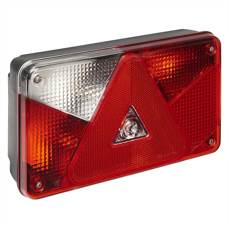 Aspöck Multipoint V Anhänger Rückleuchte links – 6 Funktionen, 12V, mit 8-Pin Easy Connector