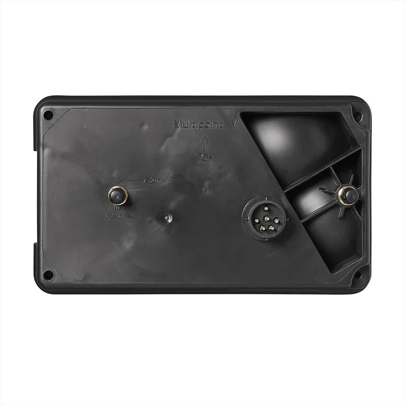 Aspöck Multipoint V Anhänger Rückleuchte links – 6 Funktionen, 12V, mit 8-Pin Easy Connector