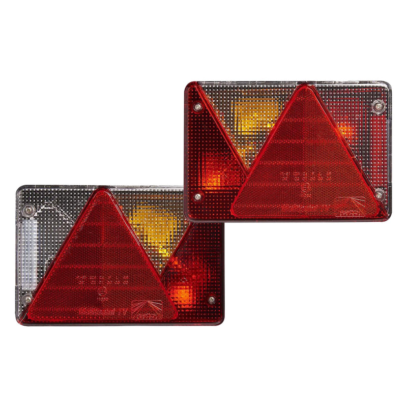 Aspöck Multipoint IV Anhänger Rückleuchte R&L – 6 Funktionen, 12V, mit Easy Connector